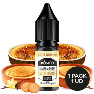 SALES DE NICOTINA BOMBO CORE EDITION MASTER CUSTARD 10ML/20MG 3 SALES DE NICOTINA BOMBO CORE EDITION MASTER CUSTARD 10ML/20MG