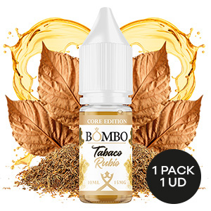 SALES DE NICOTINA BOMBO CORE EDITION TABACO RUBIO 10ML/15MG 3 SALES DE NICOTINA BOMBO CORE EDITION TABACO RUBIO 10ML/15MG