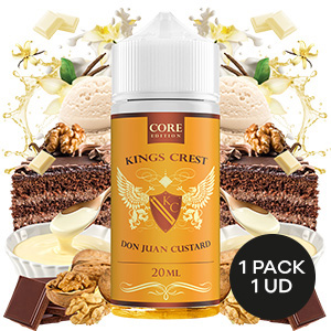 AROMA KINGS CREST CORE EDITION DON JUAN CUSTARD 20ML/120ML/OMG 3 AROMA KINGS CREST CORE EDITION DON JUAN CUSTARD 20ML/120ML/OMG