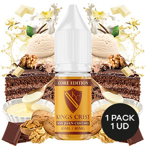 SALES DE NICOTINA KINGS CREST CORE EDITION DON JUAN CUSTARD 10ML/10MG 3 SALES DE NICOTINA KINGS CREST CORE EDITION DON JUAN CUSTARD 10ML/10MG