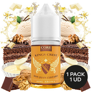 AROMA KINGS CREST CORE EDITIONDON JUAN CUSTARD 10ML/30ML/OMG 3 AROMA KINGS CREST CORE EDITIONDON JUAN CUSTARD 10ML/30ML/OMG