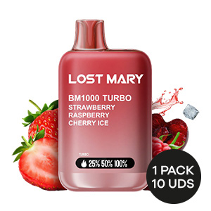 POD LOSTMARY BM1000 STRAWBERRY RASPBERRY CHERRY ICE 2ML 20MG